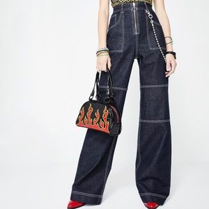 The Ragged Priest Wide-leg Jeans